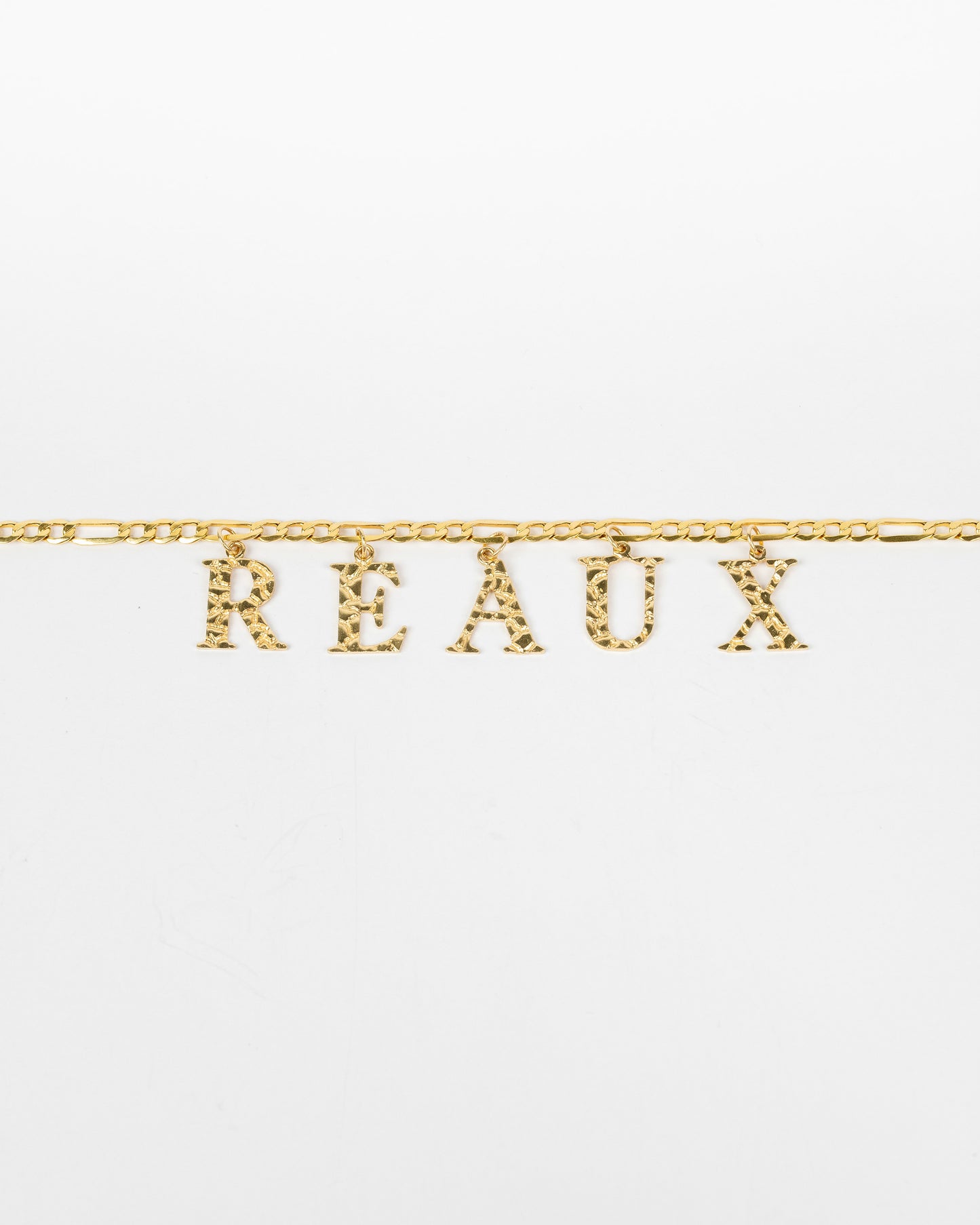 BOLD GOLD FIGARO NAME CHAIN